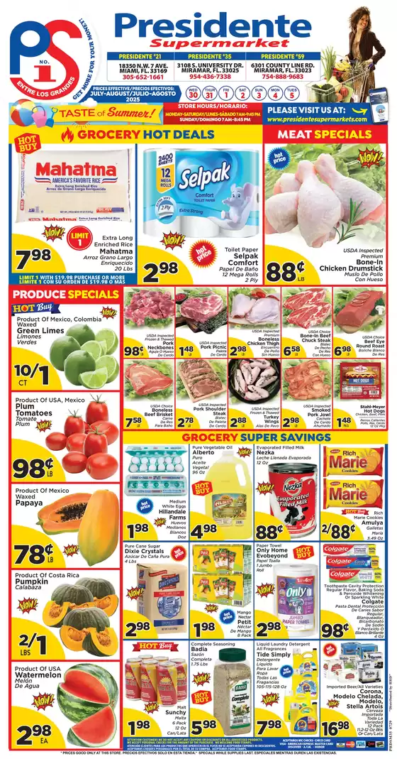 Presidente catalogue in Clinton Township MI | Wide range of offers | 2025-07-01T00:00:00.000Z - 2025-08-31T00:00:00.000Z