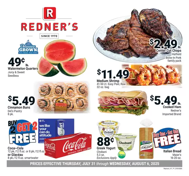 Redner's Warehouse catalogue in Salinas CA | On Sale July_31_S13 | 2025-07-31T00:00:00.000Z - 2025-08-06T00:00:00.000Z
