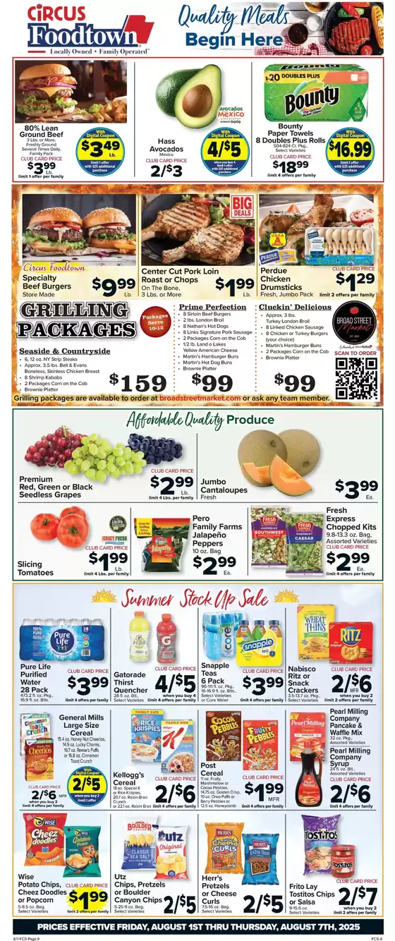 Foodtown supermarkets catalogue in South Houston TX | Top offers for smart savers | 2025-08-01T00:00:00.000Z - 2025-08-07T00:00:00.000Z