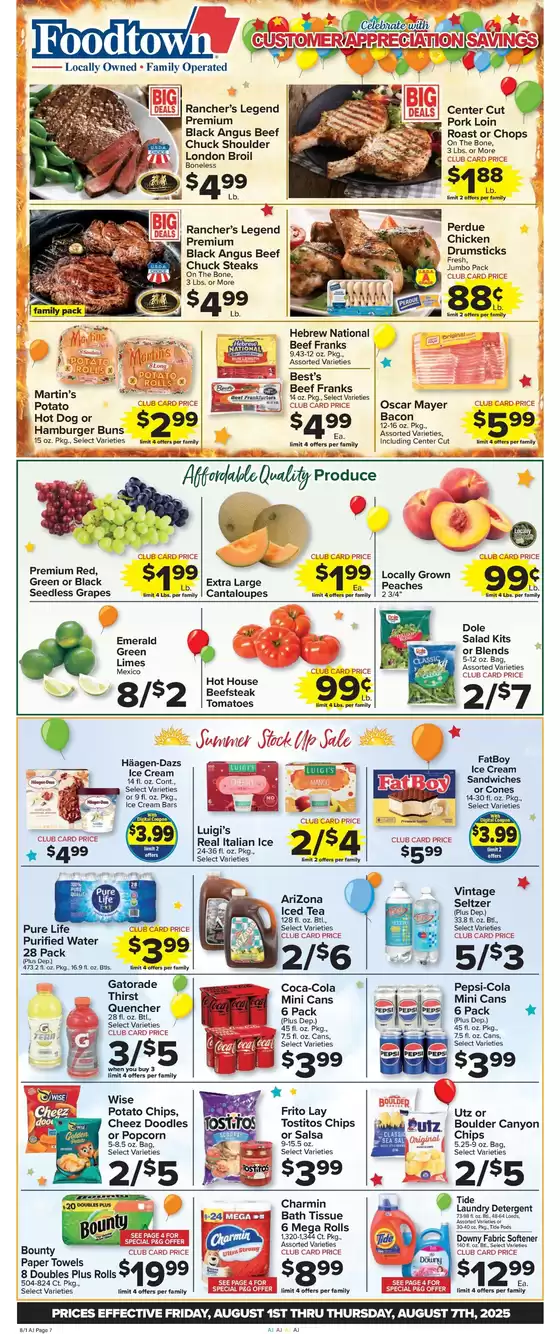 Foodtown supermarkets catalogue in South Houston TX | Save now with our deals | 2025-08-01T00:00:00.000Z - 2025-08-07T00:00:00.000Z