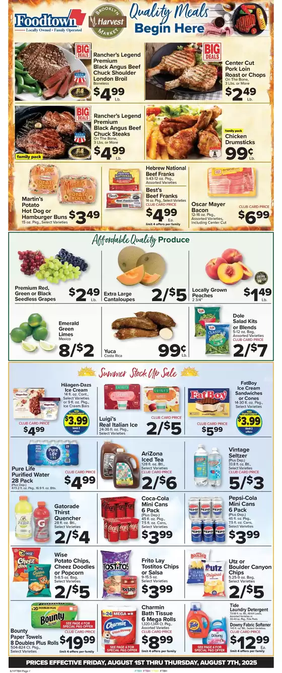 Foodtown supermarkets catalogue in South Houston TX | Special offers for you | 2025-08-01T00:00:00.000Z - 2025-08-07T00:00:00.000Z