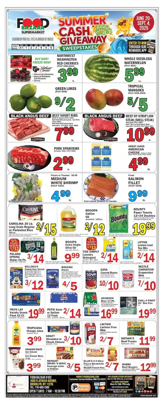 Food Bazaar catalogue in Union City NJ | Our best deals for you | 2025-07-31T00:00:00.000Z - 2025-08-06T00:00:00.000Z