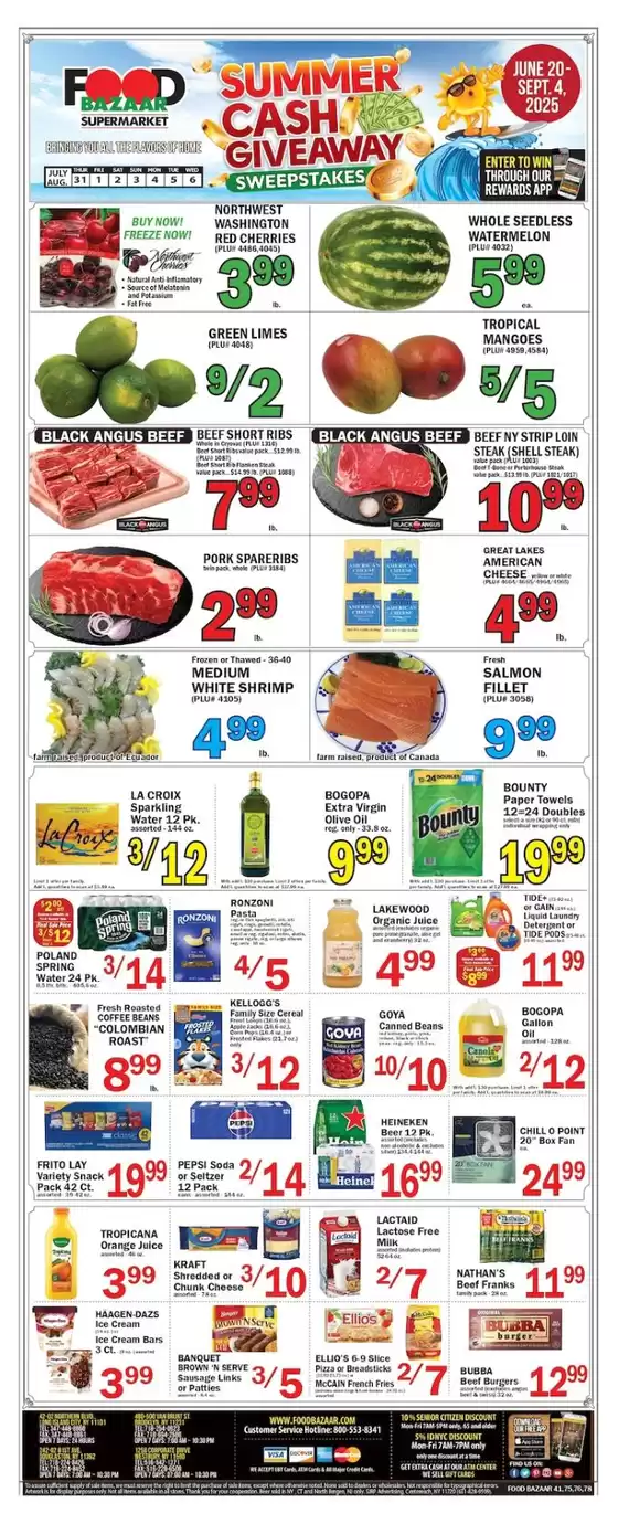 Food Bazaar catalogue in Union City NJ | Attractive special offers for everyone | 2025-07-31T00:00:00.000Z - 2025-08-06T00:00:00.000Z