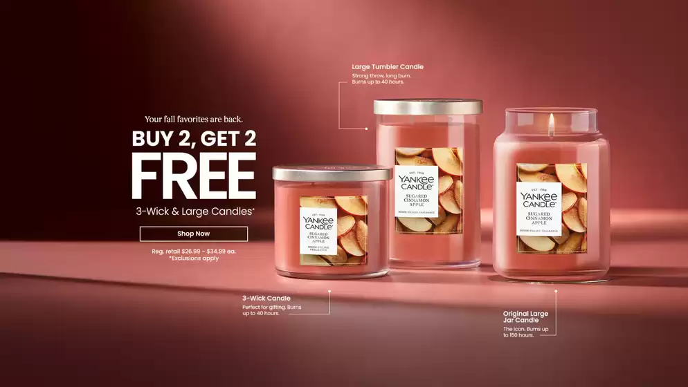 Yankee Candle catalogue in Amarillo TX | Exclusive deals and bargains | 2025-07-31T00:00:00.000Z - 2025-08-14T00:00:00.000Z