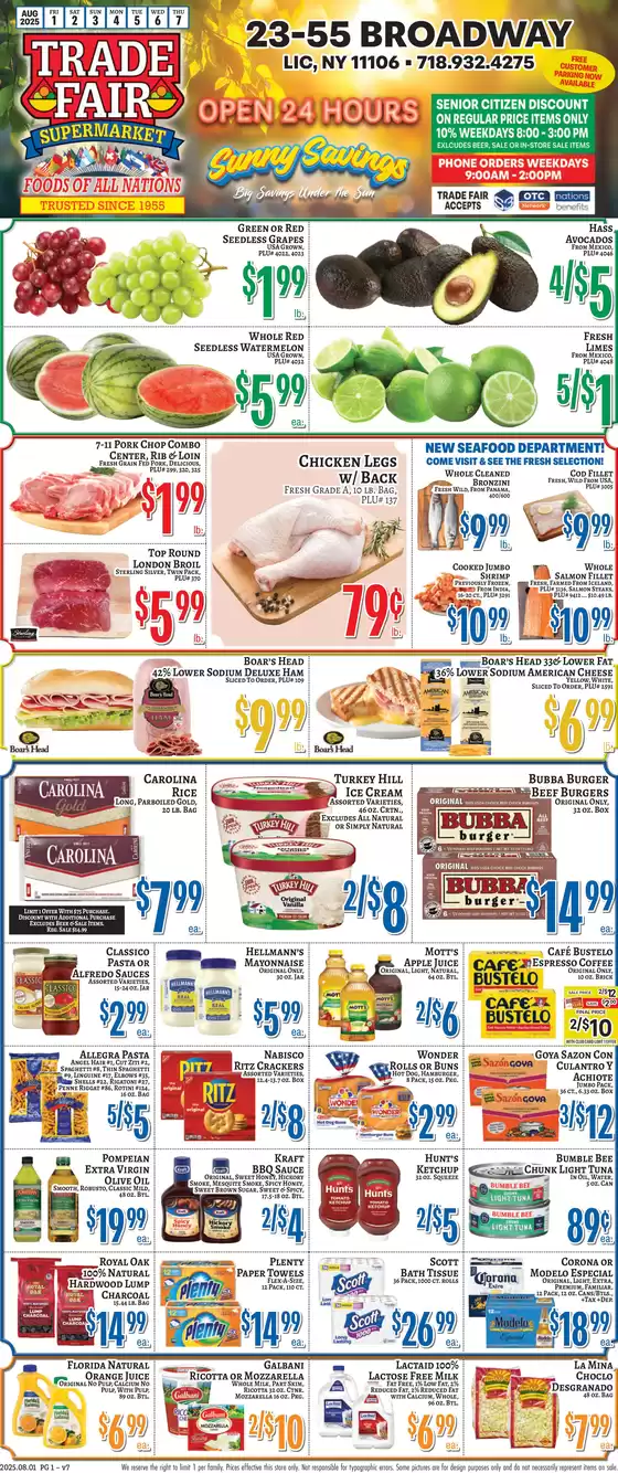 Trade Fair Supermarket catalogue in Suffolk VA | Trade Fair Supermarket weekly ad | 2025-08-01T00:00:00.000Z - 2025-08-07T00:00:00.000Z