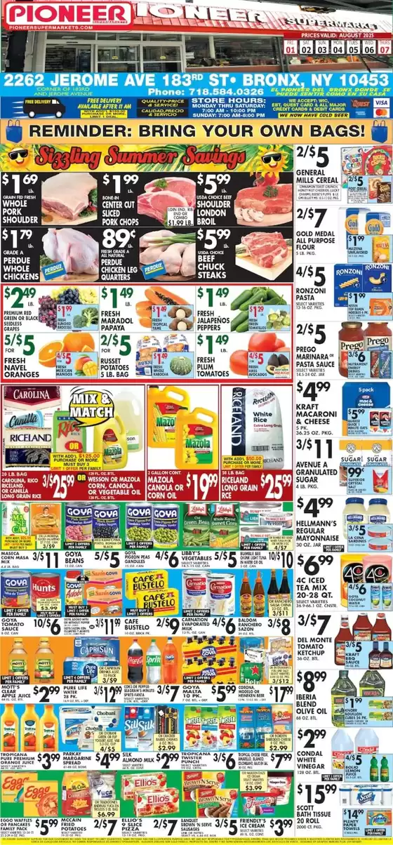 Pioneer Supermarkets catalogue in Wethersfield CT | Our best deals for you | 2025-08-01T00:00:00.000Z - 2025-08-07T00:00:00.000Z