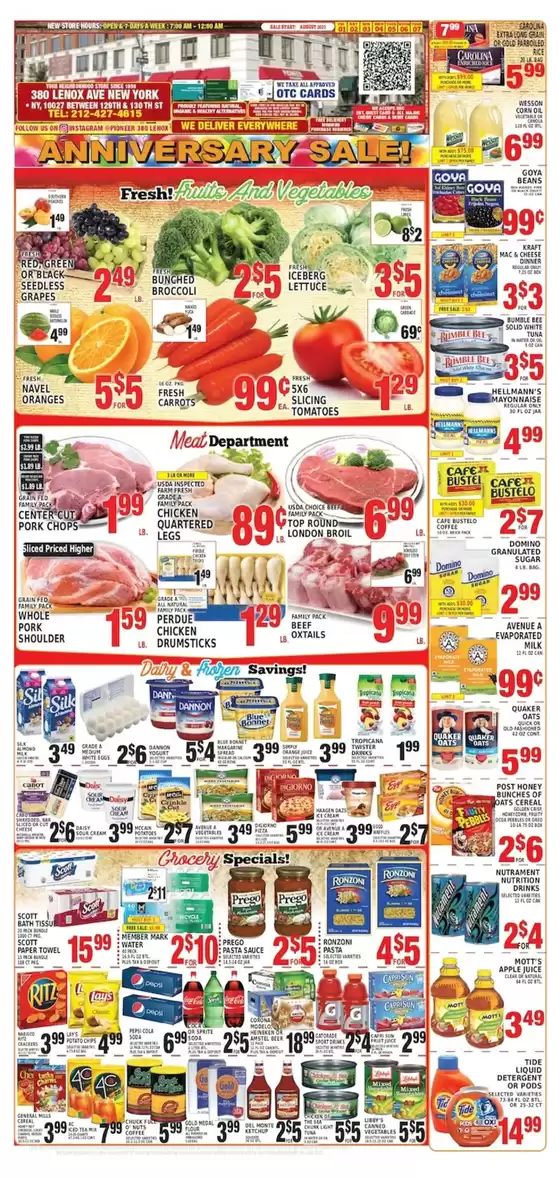 Pioneer Supermarkets catalogue in Wethersfield CT | Save now with our deals | 2025-08-01T00:00:00.000Z - 2025-08-07T00:00:00.000Z