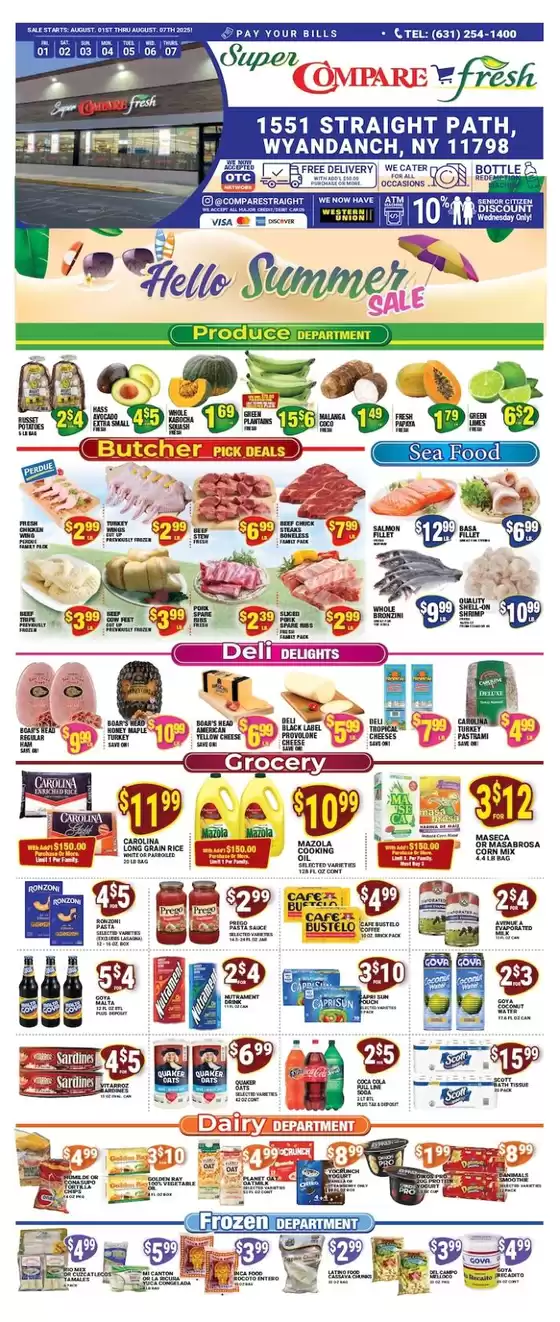 Current special promotions