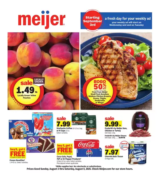 Meijer catalogue in Carrboro NC | Our best offers for you | 2025-08-03T00:00:00.000Z - 2025-08-09T00:00:00.000Z