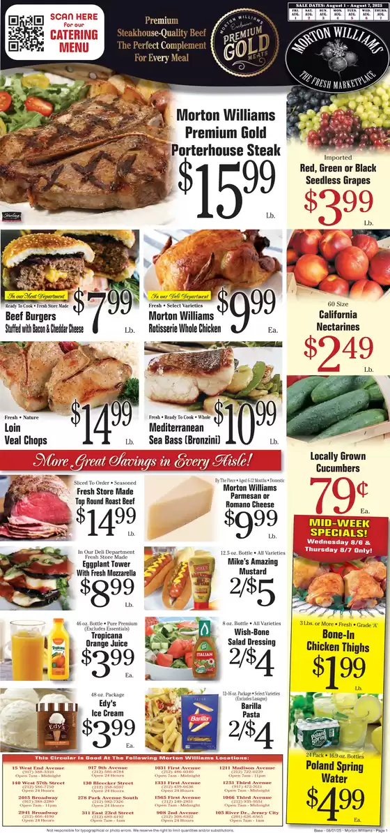 Morton Williams catalogue in Hoboken NJ | Morton Williams Weekly Specials | 2025-08-01T00:00:00.000Z - 2025-08-07T00:00:00.000Z