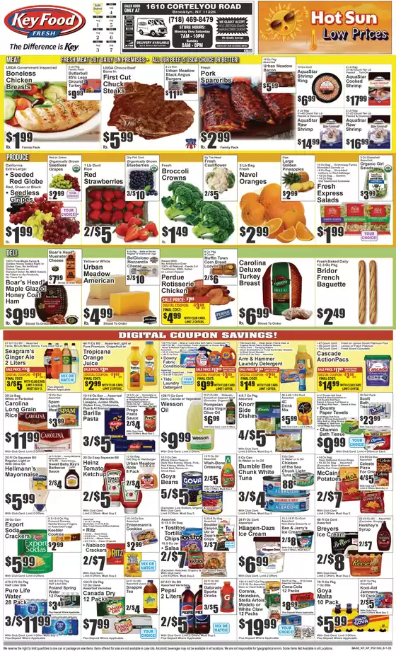 Key Food catalogue in Howard Beach NY | Current bargains and offers | 2025-08-01T00:00:00.000Z - 2025-08-07T00:00:00.000Z