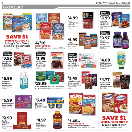 Current special promotions