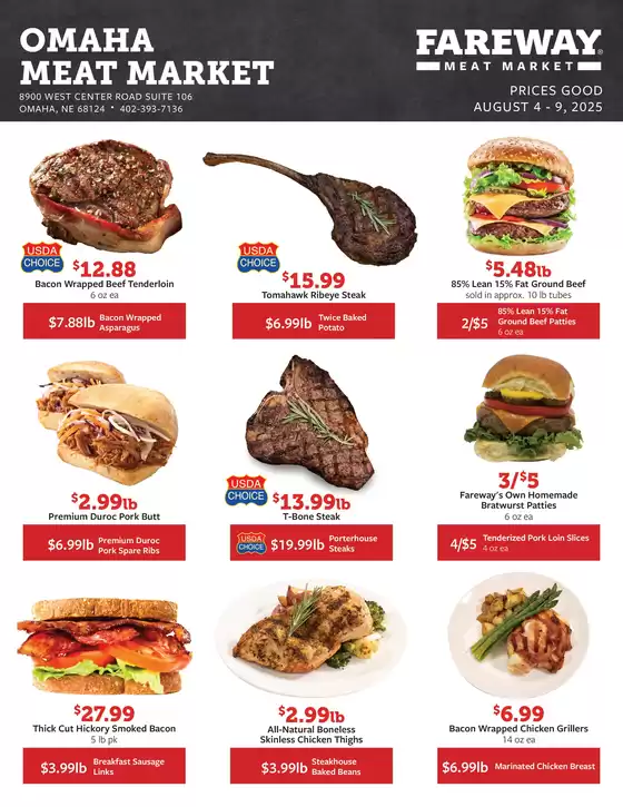 Fareway catalogue in Valrico FL | Current deals and offers | 2025-08-04T00:00:00.000Z - 2025-08-09T00:00:00.000Z
