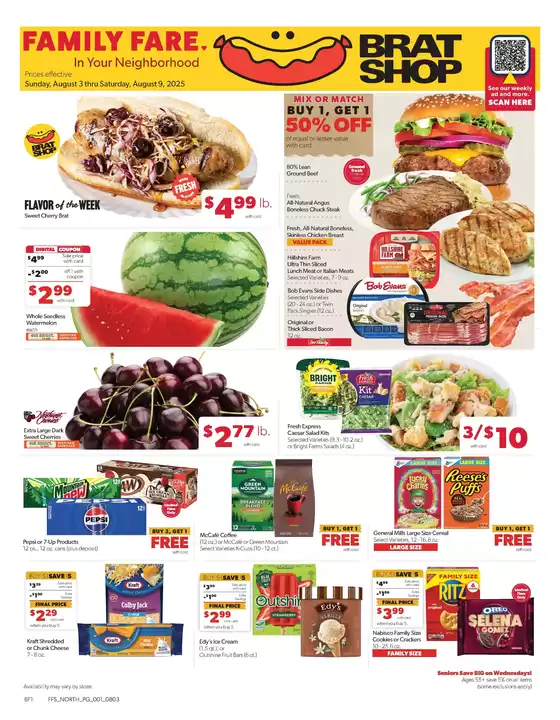 Family Fare catalogue in Byron Center MI | Offers for bargain hunters | 2025-08-03T00:00:00.000Z - 2025-08-09T00:00:00.000Z