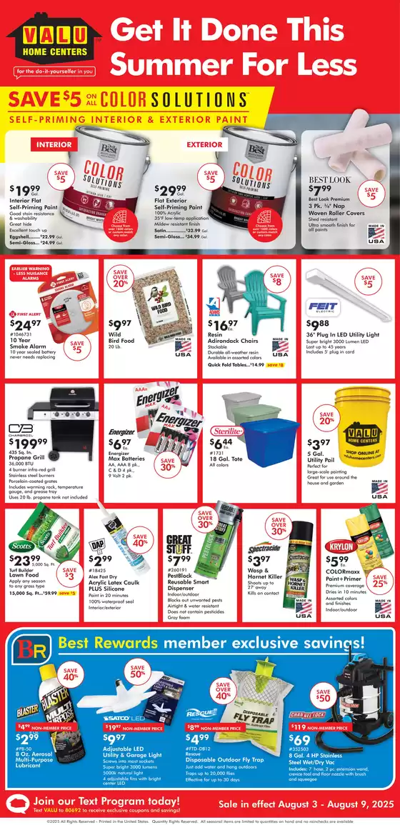 Valu Home Centers catalogue in South Jordan UT | Valu Home Centers weekly ad | 2025-08-03T00:00:00.000Z - 2025-08-09T00:00:00.000Z