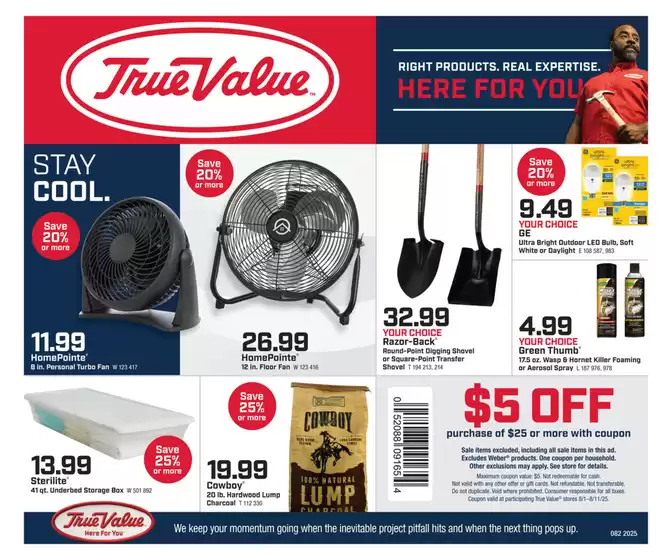True Value catalogue in Stamford CT | Current bargains and offers | 2025-08-01T00:00:00.000Z - 2025-08-11T00:00:00.000Z