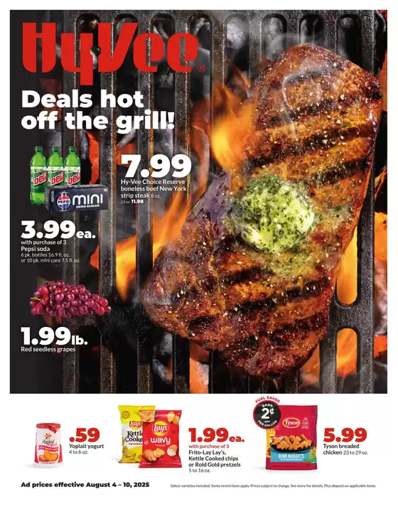 Hy-Vee catalogue in Yarmouth ME | Top deals for all customers | 2025-08-04T00:00:00.000Z - 2025-08-10T00:00:00.000Z