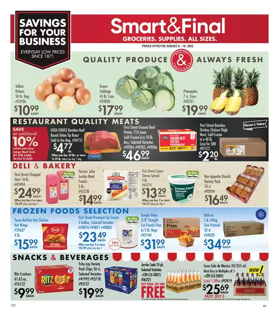 Smart & Final catalogue in Saint Marys WV | Business & Club Savings (08/06/2025 - 08/19/2025)  | 2025-08-05T00:00:00.000Z - 2025-08-19T00:00:00.000Z
