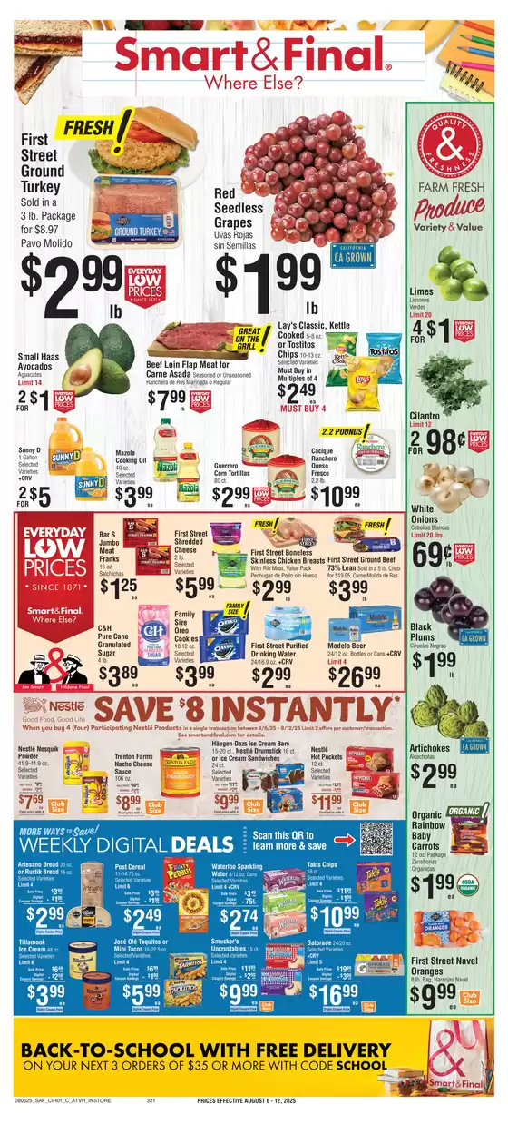 Smart & Final catalogue in Saint Marys WV | Save now with our deals | 2025-08-05T00:00:00.000Z - 2025-08-07T00:00:00.000Z