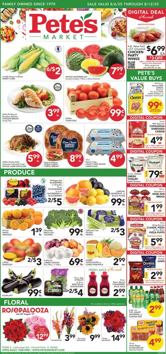 Pete's Fresh Market catalogue in Saint Marys WV | Save now with our deals | 2025-08-06T00:00:00.000Z - 2025-08-12T00:00:00.000Z
