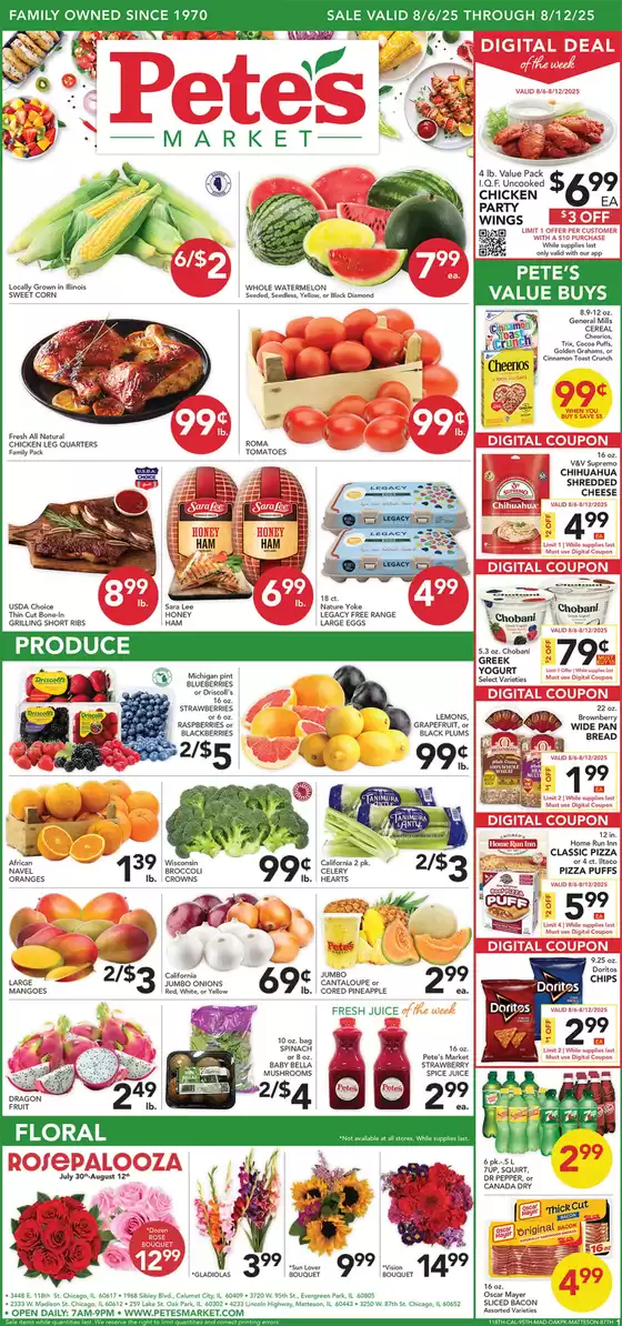 Pete's Fresh Market catalogue in Saint Marys WV | Top deals for all customers | 2025-08-06T00:00:00.000Z - 2025-08-12T00:00:00.000Z