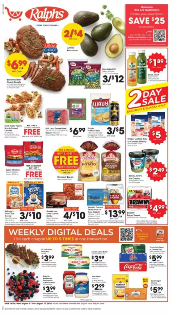 Ralphs catalogue in Palmdale CA | Great offer for bargain hunters | 2025-08-06T00:00:00.000Z - 2025-08-13T00:00:00.000Z