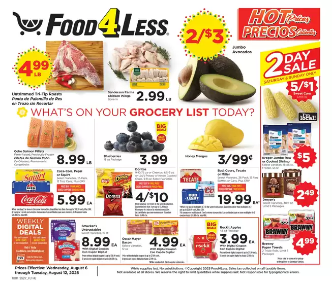 Food 4 Less catalogue in Palmdale CA | Exclusive bargains | 2025-08-06T00:00:00.000Z - 2025-08-12T00:00:00.000Z