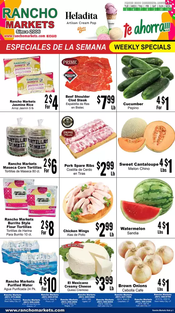 Rancho Markets catalogue in Lenoir City TN | Flyer Rancho Markets | 2025-08-04T00:00:00.000Z - 2025-08-10T00:00:00.000Z