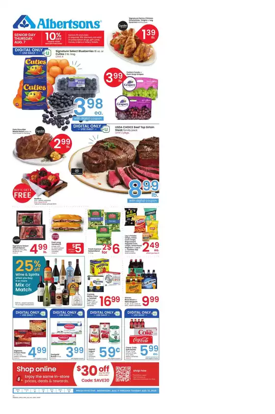 Albertsons catalogue in Pleasantville NJ | Offers for bargain hunters | 2025-08-06T00:00:00.000Z - 2025-08-12T00:00:00.000Z