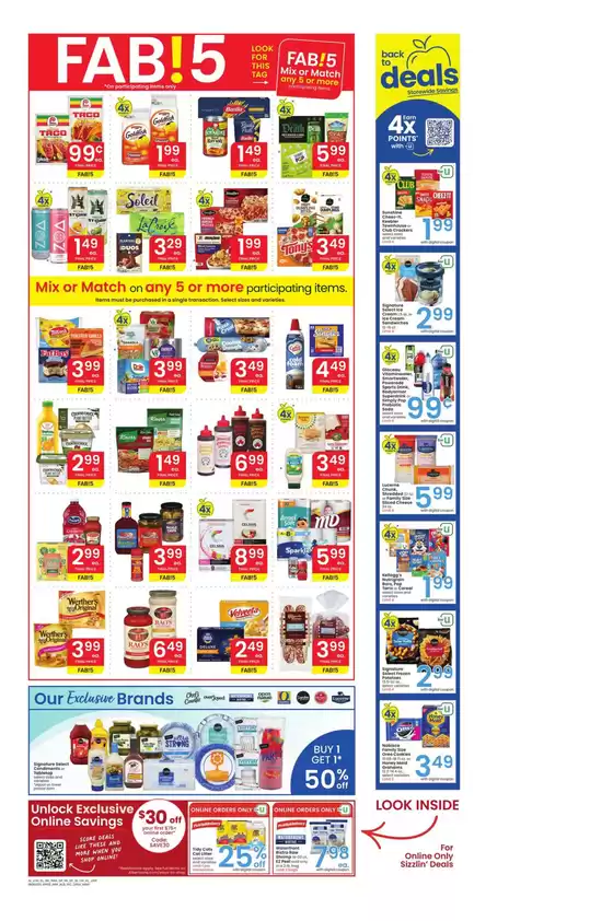 Current special promotions