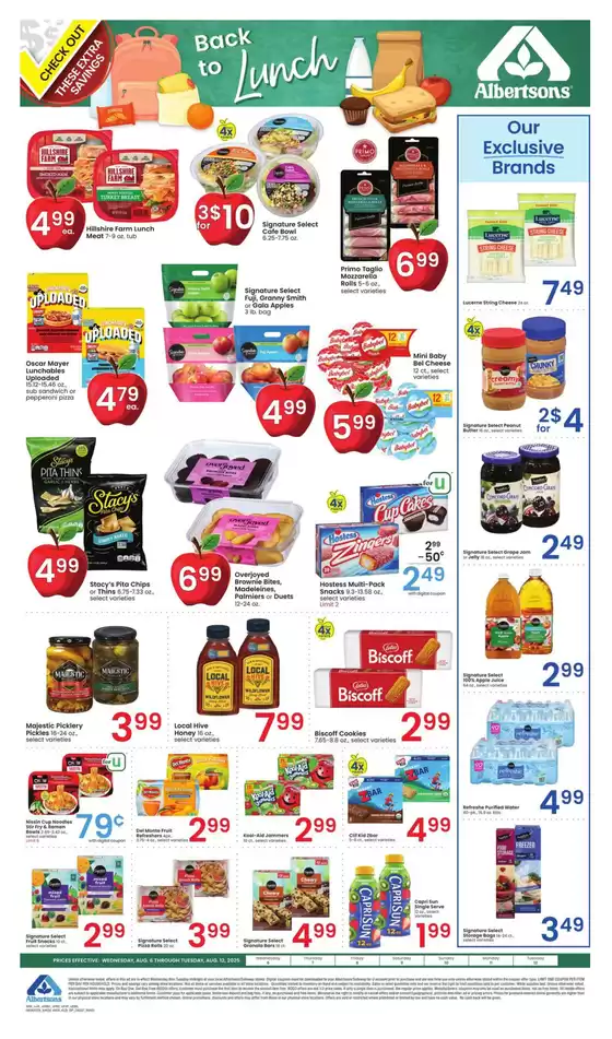 Albertsons catalogue in Wenham MA | Top deals for all customers | 2025-08-06T00:00:00.000Z - 2025-08-12T00:00:00.000Z