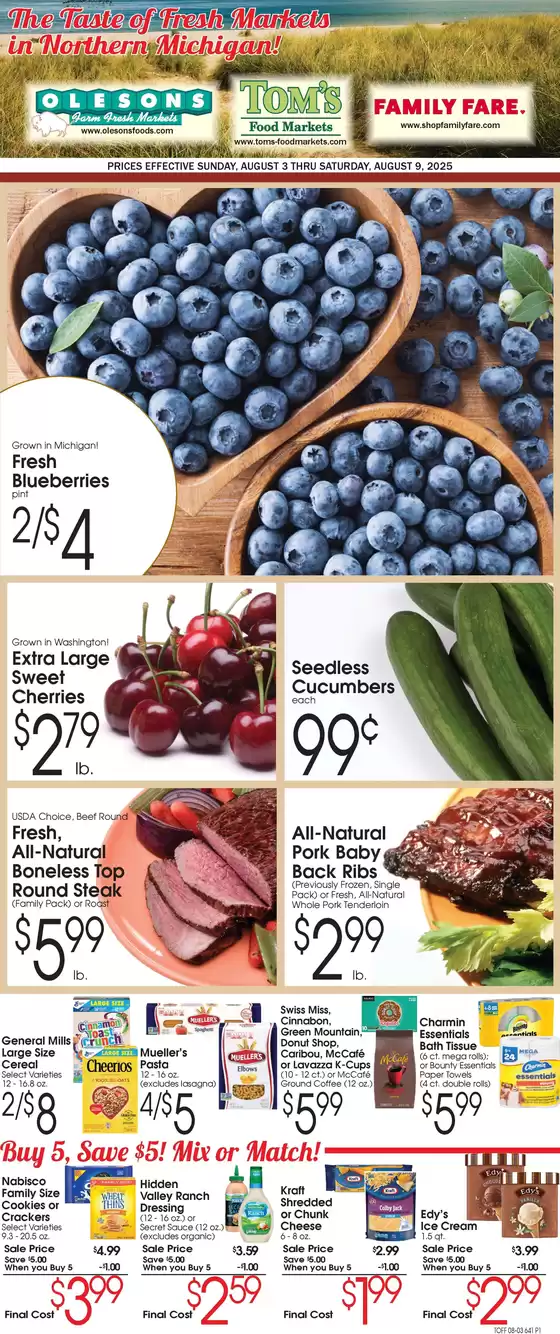 Family Fare catalogue in Grayling MI | Attractive special offers for everyone | 2025-08-03T00:00:00.000Z - 2025-08-09T00:00:00.000Z