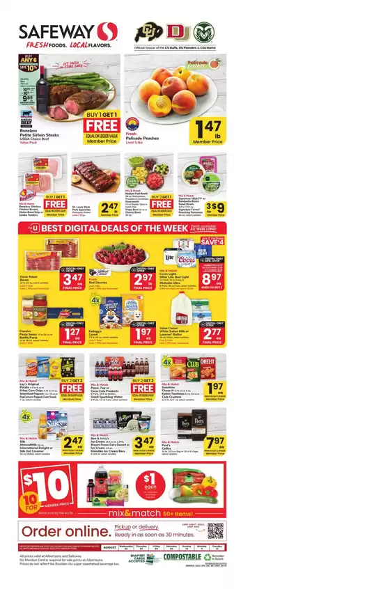 Current special promotions