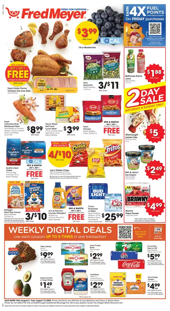 Fred Meyer catalogue in Lake Wales FL | Top deals and discounts | 2025-08-06T00:00:00.000Z - 2025-08-12T00:00:00.000Z