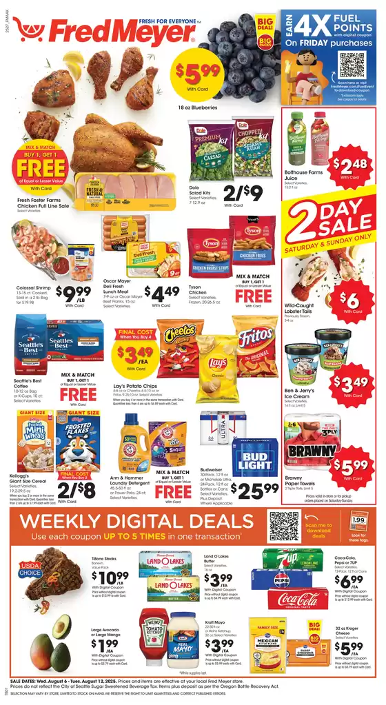 Fred Meyer catalogue in Lake Wales FL | Attractive special offers for everyone | 2025-08-06T00:00:00.000Z - 2025-08-12T00:00:00.000Z