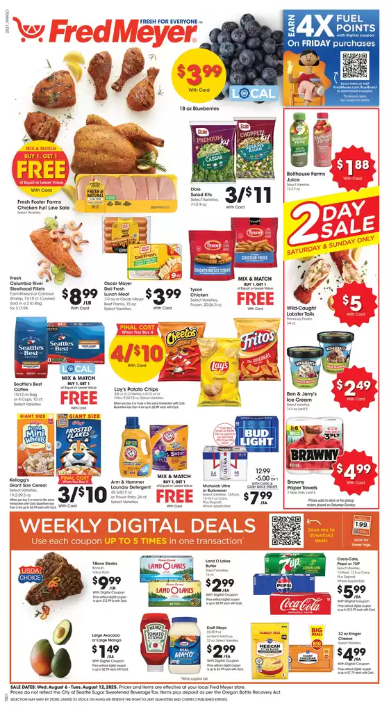 Fred Meyer catalogue in Egg Harbor Township NJ | Exclusive deals and bargains | 2025-08-06T00:00:00.000Z - 2025-08-12T00:00:00.000Z