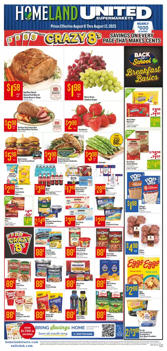 Homeland Market catalogue in Moscow ID | Weekly Specials! | 2025-08-06T00:00:00.000Z - 2025-08-12T00:00:00.000Z