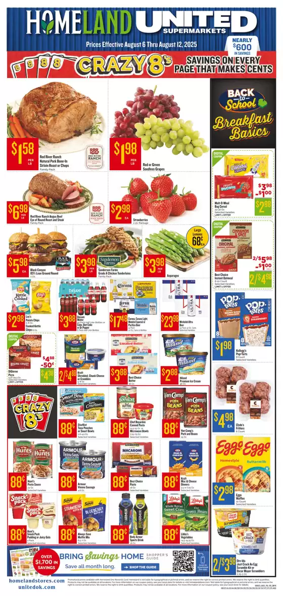 Homeland Market catalogue in Oshkosh WI | Top offers for all bargain hunters | 2025-08-06T00:00:00.000Z - 2025-08-12T00:00:00.000Z