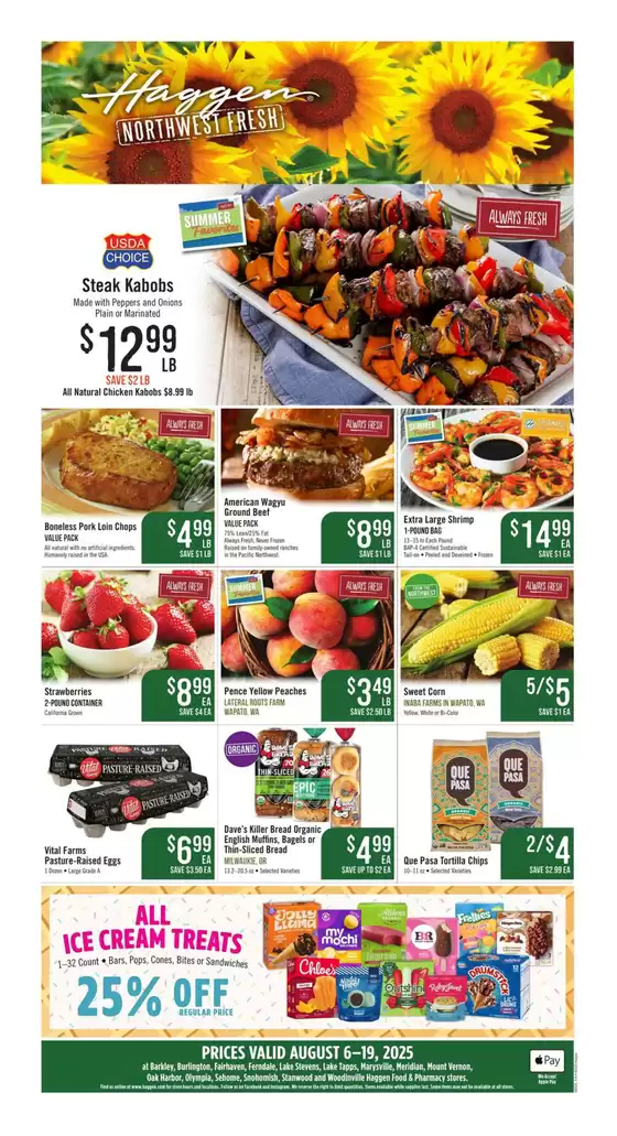 Haggen Food catalogue in Moscow ID | Weekly Flyer | 2025-08-06T00:00:00.000Z - 2025-08-19T00:00:00.000Z