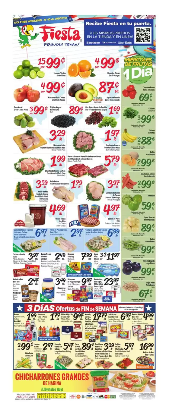 Fiesta Mart catalogue in Moscow ID | Great discounts on selected products | 2025-08-06T00:00:00.000Z - 2025-08-12T00:00:00.000Z