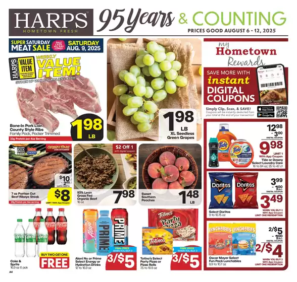 Harp's Market catalogue in Moscow ID | Discounts and promotions | 2025-08-06T00:00:00.000Z - 2025-08-12T00:00:00.000Z