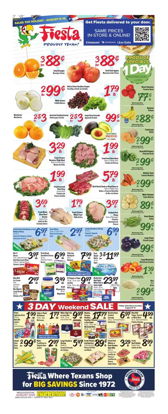 Fiesta Mart catalogue in Moscow ID | Top deals for all customers | 2025-08-06T00:00:00.000Z - 2025-08-12T00:00:00.000Z