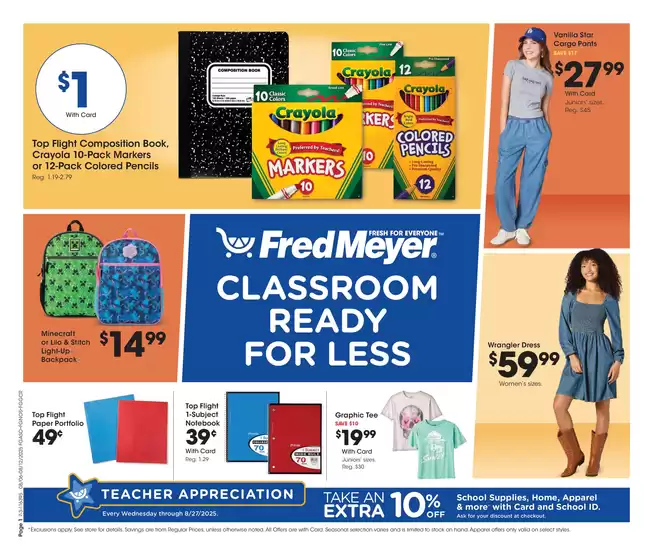 Fred Meyer catalogue in Culpeper VA | Great discounts on selected products | 2025-08-06T00:00:00.000Z - 2025-08-12T00:00:00.000Z