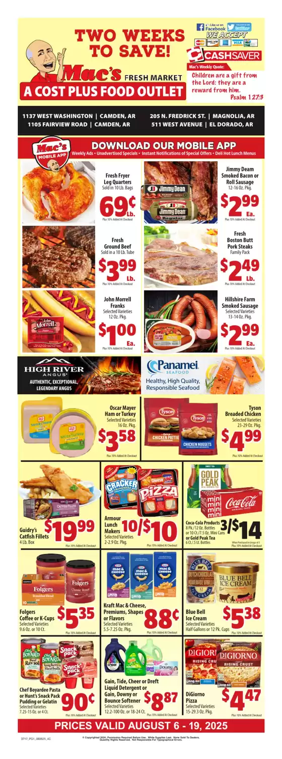Mac's Market catalogue in Culpeper VA | Great offer for all customers | 2025-08-06T00:00:00.000Z - 2025-08-19T00:00:00.000Z