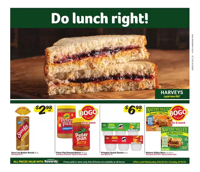 Harveys Supermarkets catalogue in Moscow ID | In-Store Flyer | 2025-08-06T00:00:00.000Z - 2025-08-19T00:00:00.000Z