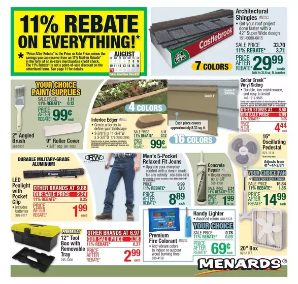 Menards catalogue in Paragould AR | Menards Weekly Ad August 7 – August 17, 2025 | 2025-08-06T00:00:00.000Z - 2025-08-17T00:00:00.000Z