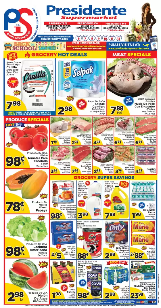 Presidente catalogue in Paragould AR | Current bargains and offers | 2025-08-01T00:00:00.000Z - 2025-08-31T00:00:00.000Z