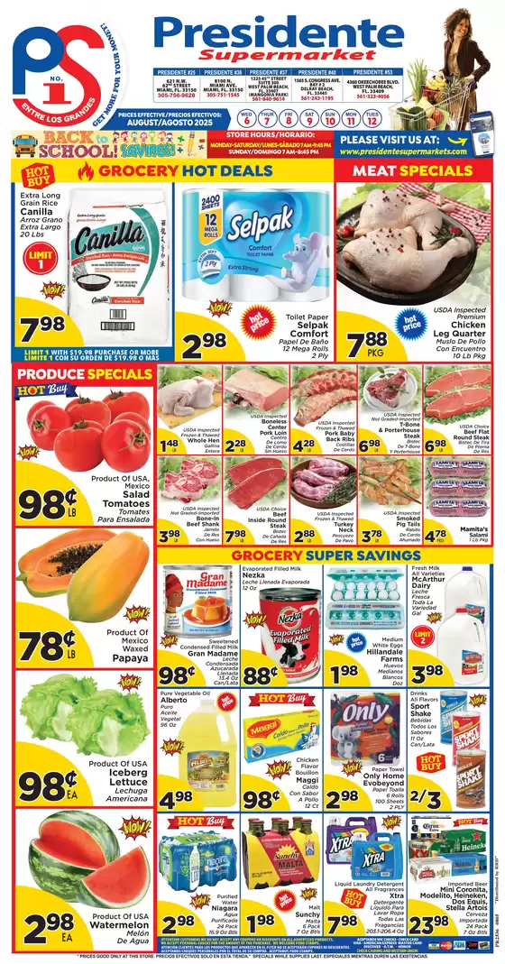 Presidente catalogue in Mullica Hill NJ | Exclusive deals and bargains | 2025-08-01T00:00:00.000Z - 2025-08-31T00:00:00.000Z