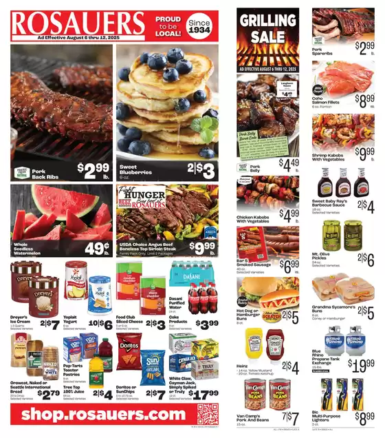 Rosauers catalogue in Grandview MO | Offers for bargain hunters | 2025-08-06T00:00:00.000Z - 2025-08-12T00:00:00.000Z