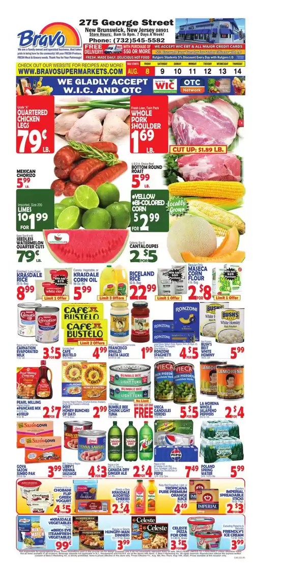 Bravo Supermarkets catalogue in Lawrenceburg KY | Exclusive bargains | 2025-08-08T00:00:00.000Z - 2025-08-14T00:00:00.000Z